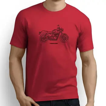 Vyriški T-Shirt Viršūnes Tee Atsitiktinis Streetwear Amerikos Motociklų Gerbėjai Bonneville T100 2017 Įkvėptas Motociklo Marškinėliai