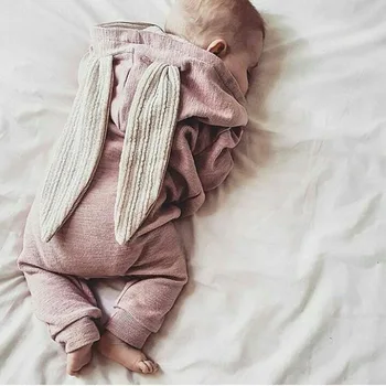 Rudens / Žiemos 2020 Kūdikio Bodysuit Berniukų ir Mergaičių Baby Baby Baby Triušio Ausies ilgomis Rankovėmis Vijoklis