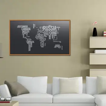 Pasaulio žemėlapyje parašytų žodžių Žaidimas Šiuolaikinės Purškimo Frameless Namų dekoras Drobė, Aliejus, Tapyba, piešimo virtuvės aikštėje Šalikas Apdaila