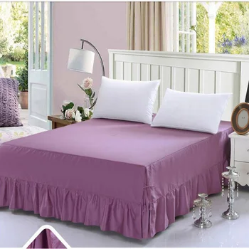 Naujas vientisos spalvos medvilnės lova padengti nustatyti karšto pardavimo 1,8 m 2m lovatiesės lova, čiužinys padengti aukštos kokybės bedskirt lova coverlet rinkinys