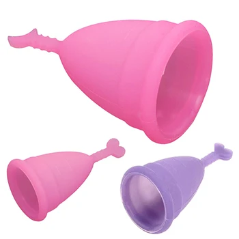 Soft Moon Širdies Medicininės Kokybės Silikono Menstruacinis Puodelis Moteriškos Higienos Produktų