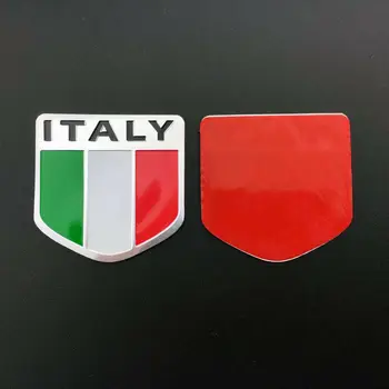 2vnt Italijos Vėliava Automobilių Kamieno Pusėje Bagažinės dangtis Kuro Bako Emblema Ženklelio Lipdukai Lipdukai