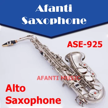 Afanti Muzikos Eb tonas /Žalvario Korpusas/ Nikeliuotas Alto Saksofonas (ASE-925)