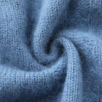 Rudenį ir Žiemą naujas Batwing Rankovės Megztos susagstomi megztiniai Moterims Atsitiktinis Didelio dydžio Storas Megztinis Paltai Moterų mados V-Kaklo Džemperis