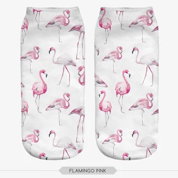 VEIKIA JAUNIKLĮ Flamingo Pink 3d Skaitmeninis Spausdinimas Pigūs Kojinės