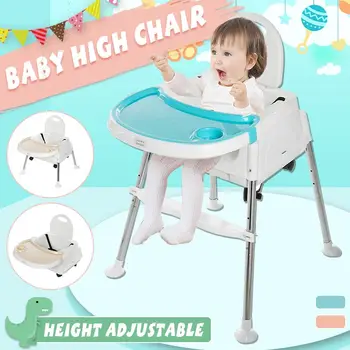 Vaikų Stalas Ir Kėdė Nustatyti Kūdikio Stiprintuvas Sėdynės Reguliuojamo Aukščio Kėdė Highchair Su Padėklu Bamblys Vaikiški Baldai