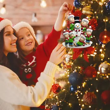 2020 Kalėdų Dekoracijas Šeimos Kalėdų Eglutės Kabo Pakabukas PVC Sniego Pakabukas Kalėdų Papuošalai 