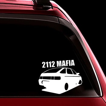 SF3210# 2112 Mafijos Atspindintis Juokinga Automobilio Lipdukas Vinilo Decal Vandeniui Automobilį Auto Lipdukai Sidabro/ Juodos spalvos Bamperis Galinis Langas