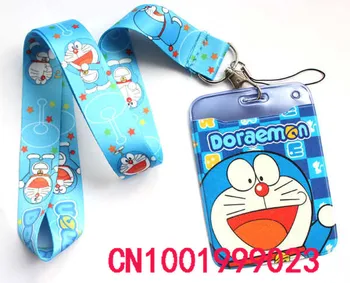 Aukštos kokybės viena animacinių filmų Doraemon Lanyards Kaklo Dirželis asmens TAPATYBĖS Kortelė, Mobiliojo ryšio Telefono Dirželį, USB Ženklelis Laikiklį-Virvę Key Chain Dovanos #681