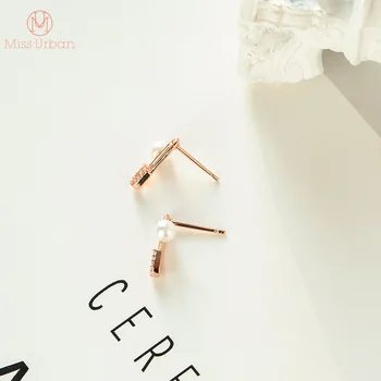 Naujas Atvykimo 2021 Mini perlų dygliuotos žiedas adata Auskarai lengva atitikimo Ausies Smeigės