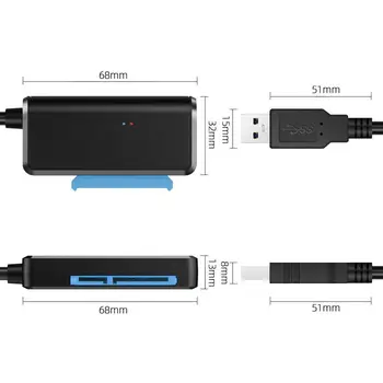 USB3.0 SATA Adapteris Kabelio UASP 2.5/3.5 colių HDD SSD Kietąjį Diską Konverteris, skirtas 