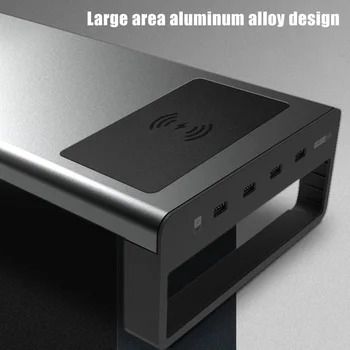 Smart Base Aliuminio Lydinio Kompiuteris Nešiojamas Bazės Stovas su USB 3.0 Prievadas VDX99