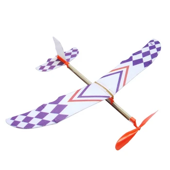 Žaislai Vaikams Gumos Juosta Varomas Sklandytuvas Skraidantis lėktuvas Lėktuvo Modelis 