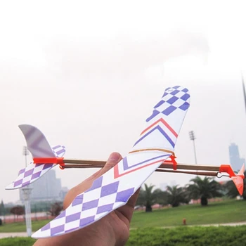 Žaislai Vaikams Gumos Juosta Varomas Sklandytuvas Skraidantis lėktuvas Lėktuvo Modelis 
