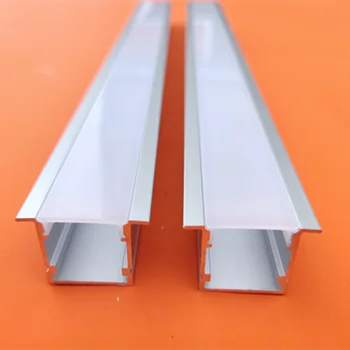 Nemokamas Pristatymas 35Sets/2M Daug Įleidžiamas LED Aliuminio Profilis su Pieniškas/Skaidrus Dangtis,Aliuminio Kanalo Būsto Apdaila