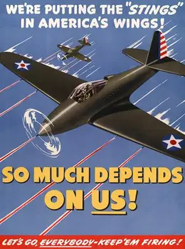 Sparnai Per Ameriką antrojo pasaulinio KARO WW2 Propagandos Plakatų Vintage Retro Paveikslai Tapyba 