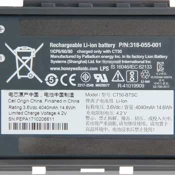 Autentiškas Bateriją CT50-BTSC Už Honeywell Intermec CT50 4G/LTE 318-055-001 4040mAh