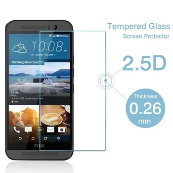 2.5 D Grūdintas Stiklas HTC M9 Aukštos Kokybės Apsauginė Plėvelė nuo Sprogimo apsaugotą Ekrano apsaugos M9 M9ew M9et