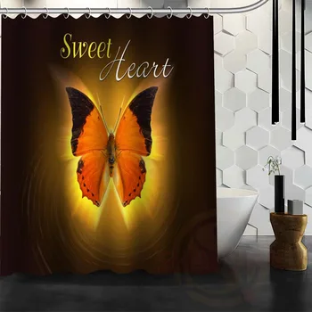 Geriausia Gražus Paprotys Magija Butterfly Dušo Užuolaidos Vonios Užuolaidų Vandeniui Audinio Vonios didesnio DYDŽIO WJY#74