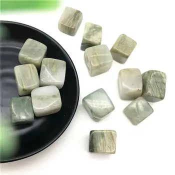 Drop Laivyba 100g Natūralaus Green Lace Jade Poliruoti Cube Crystal Akmenų Gydymo Akmuo Dovanos Natūralių Akmenų ir Kristalų