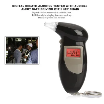 Naujas Skaitmeninis Kvėpavimas Alkoholio Testeris Su LCD displėjumi Su Garsiniu Įspėjimo Saugaus Vairavimo Alkoholio Detektorius Breathalyzer Greitą Atsakymą