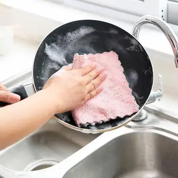 5vnt/set-universalių mikropluošto rankšluostis virtuvės valymo valymo storio Stiklo automobilių rankšluosčiu vanduo-popierinio rankšluosčio, S0N8