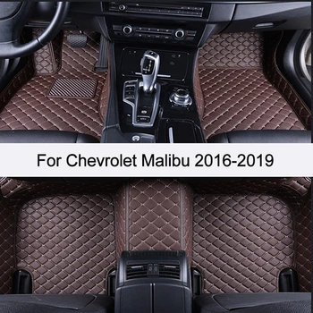 Individualizuotos Automobilių Grindų Kilimėliai Chevrolet Malibu 2016-2019/ PU oda Auto Reikmenys Vandeniui Kilimėliai, neslidžia Automobilių Kilimų