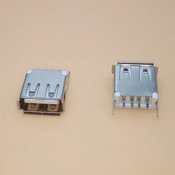 10VNT/Daug USB Lizdas, USB-A Tipo 4-Pin CINKAVIMAS Looper Jungtis Moterų 13.7 MM