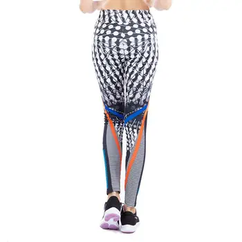 Sprogstamųjų kelnės geometrinis spausdinti slim sweatpants legging pieštuku kelnės moterims moteriški plius dydis mados antblauzdžiai
