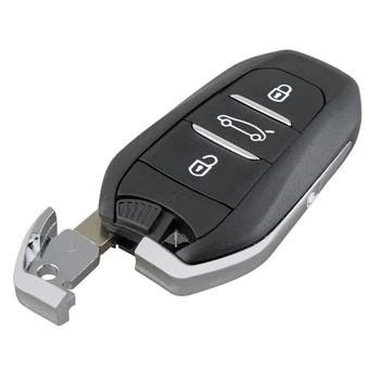 Automobilio Smart Remote Key 3 Mygtuką 433Mhz 4A CHIP Tinka Peugeot 208 308 3008 508 5008 Keliautojas Ekspertas