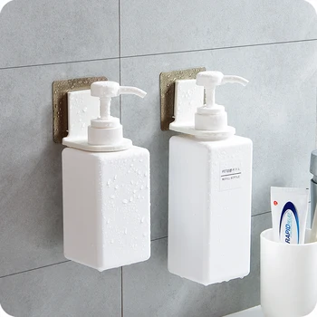 Lipnios vonios sienelės montuojamos dušo gelis, šampūnas, butelio laikiklį Siurbimo sienos traceless Kablys Vonios kambarys Įrankis