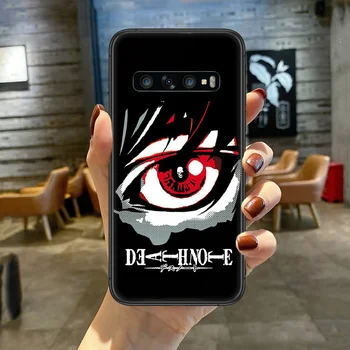 , Anime Death Note, Telefono dėklas Dangtelis Skirtas SamSung Galaxy S Pastaba 7 8 9 10 20 Uitra Plus E Lite juoda Juoda Premjero Tapybos Dangtis