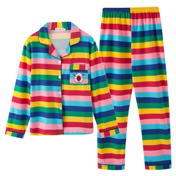 PyjamasSleeve SleepwearWomen Pižama Nustatyti Moterų Ponios Namų, Laisvalaikio Kostiumas Rudenį Išspausdintas Ilgas, Atsitiktinis Homewear