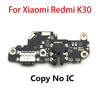 Už Xiaomi Redmi K30 Dock Connector Micro USB Įkroviklio Įkrovimo lizdas Flex Kabelis Lenta Su Mikrofonu atsarginės Dalys