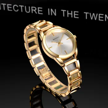 BSL1041 BAOSAILI Prekės ženklo Mados Sidabro, Plieno, Kvarcas Žiūrėti Moterų Aukso Padengtą Elegantiškas Laikrodis Ponios Lydinio Žiūrėti