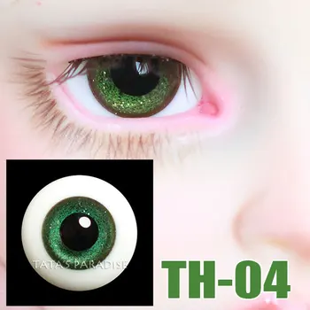 BJD doll eyes kaip 14mm 16mm stiklo akis 1/3 1/4 BJD SD DD MSD MPD Dėdė lėlės Rankų darbo stiklo lėlės akys TH-04