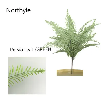 Dirbtinė žolė Persia Lapų - 22.83 į. aukštas Vestuvių Modeliavimas Žaluma padirbtų Augalų atogrąžų Plastiko lapų
