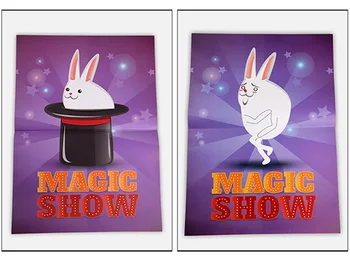 Juokinga Top Hat Magic Show Magija Gudrybės Skrybėlę atsiranda nuo Plakatas Magia Magas Etape Iliuzija Priedai Gudrybė Rekvizitai