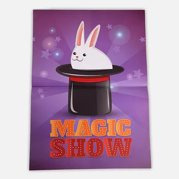 Juokinga Top Hat Magic Show Magija Gudrybės Skrybėlę atsiranda nuo Plakatas Magia Magas Etape Iliuzija Priedai Gudrybė Rekvizitai