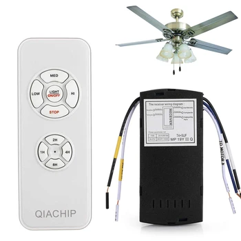 QIACHIP AC 110V, 220V, WIFI Smart Ventiliatorius APP Nuotolinio Laikmačio ir Greičio Kontrolės Lemputė Namų Darbas su 