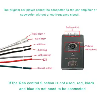 CIBO Naujų Profesinių 0.2 -2V Automobilio Audio RCA, Speaker Aukšto Iki Žemo Lygio Pakeltas Linija Išėjimo Keitiklis & Pajungimo Adapteris