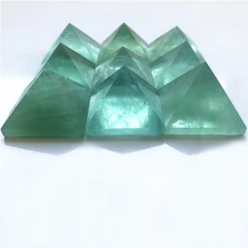 Dropshipping Natūrali Žalioji Fluorito Kvarco Kristalo Piramidės Taško Gydymo Kaip Dovana Natūralus Kvarco Kristalai Apdaila