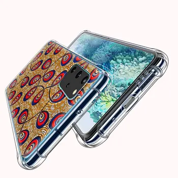 Afrikos Vaškas Fabic Aišku, Soft Case for Samsung Galaxy A51 A71 5G UW A21s A31 A41 A42 A11 A01 M31s M51 M21 oro Pagalvių Dangteliai