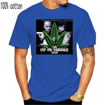 Naujas Up In Smoke Kelionių Hip-Hop Marškinėlius Derliaus Snoop Dog Dr Dre Eminem Harajuku Juokinga Vyrai Tee Marškinėliai