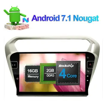 10.1 Colių IPS Ekranas Android automagnetolos, GPS Navigacijos Peugeot 301/Citroen Elysee m. m. 2016 m. 2017 Multimedia Player