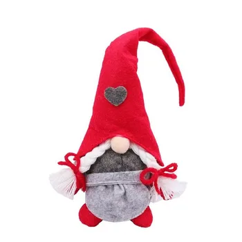 2# Kawaii Kalėdų Lėlės Rudolph Miško Vyras Meilės, Nuolatinio Lėlės Kalėdų Beveidis Lėlės Apdailos Pakabukas Dovana