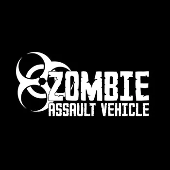 Karšto Atspindintis Automobilių Lipdukai Lipdukai ir Zombie Assault Vehicle Biologinio Pavojaus Dekoratyvinis už Lango Kamieno KK18*9cm