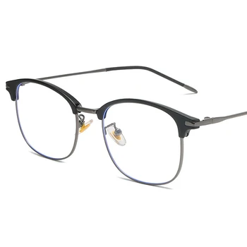 2020 naujos anti-mėlyna šviesa akinius TR90 retro patogus akiniai, rėmeliai vyrų ir moterų tendencija dekoratyvinis plokščio veidrodžio.