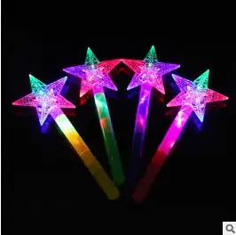 34cm Mados Naudai Šviesos Mirksi Princesė Lazdelės LED Pasakų Švyti Magic Wand Big Moon Star Drugelis Gėlių Sveikiname Stick YH971