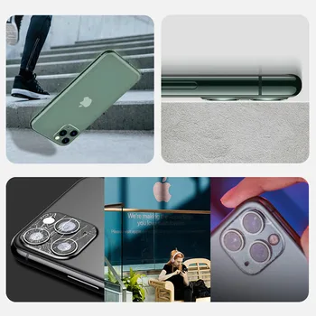Kameros Lęšis Screen Protector, iPhone 12 Pro Max 2020 Atveju iPhone, 11 Pro X XS Max XR 8 7 Plius Grūdinto Stiklo Objektyvas Filmas